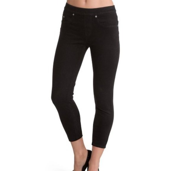 SPANX Pants - SPANX Ready-To-Wow Black Cropped Denim Jeggings M